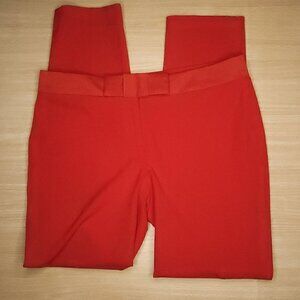 Ann Taylor Red Petite Straight Leg Pants 4P